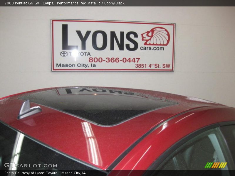 Performance Red Metallic / Ebony Black 2008 Pontiac G6 GXP Coupe