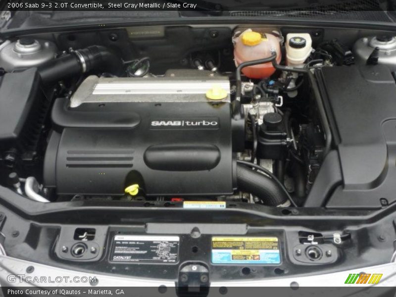 Steel Gray Metallic / Slate Gray 2006 Saab 9-3 2.0T Convertible