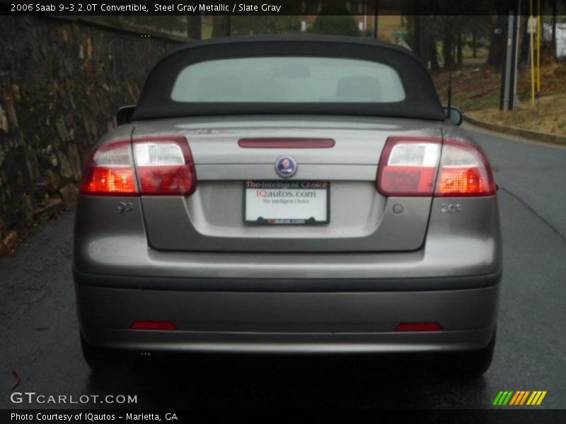 Steel Gray Metallic / Slate Gray 2006 Saab 9-3 2.0T Convertible