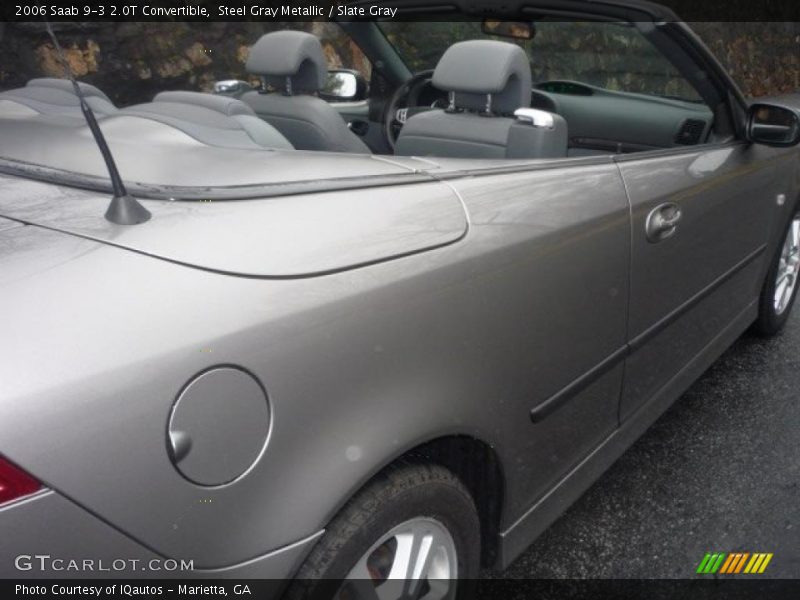 Steel Gray Metallic / Slate Gray 2006 Saab 9-3 2.0T Convertible