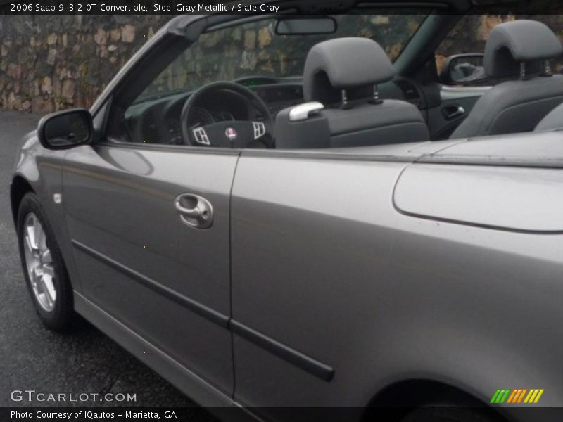 Steel Gray Metallic / Slate Gray 2006 Saab 9-3 2.0T Convertible