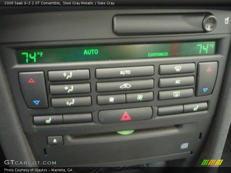 Steel Gray Metallic / Slate Gray 2006 Saab 9-3 2.0T Convertible