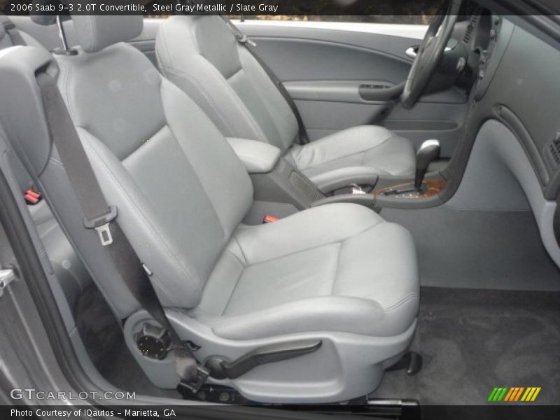Steel Gray Metallic / Slate Gray 2006 Saab 9-3 2.0T Convertible
