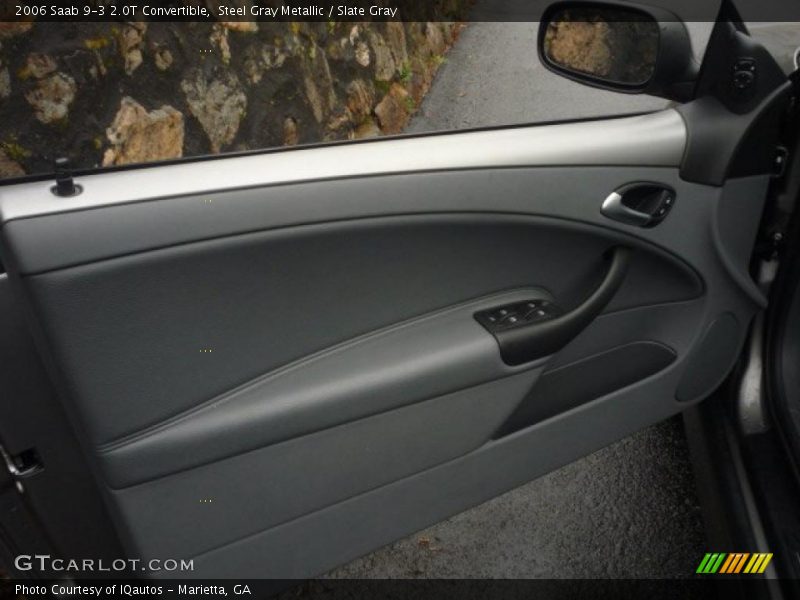 Steel Gray Metallic / Slate Gray 2006 Saab 9-3 2.0T Convertible