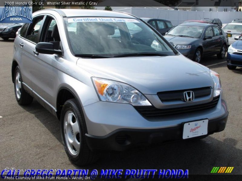 Whistler Silver Metallic / Gray 2008 Honda CR-V LX