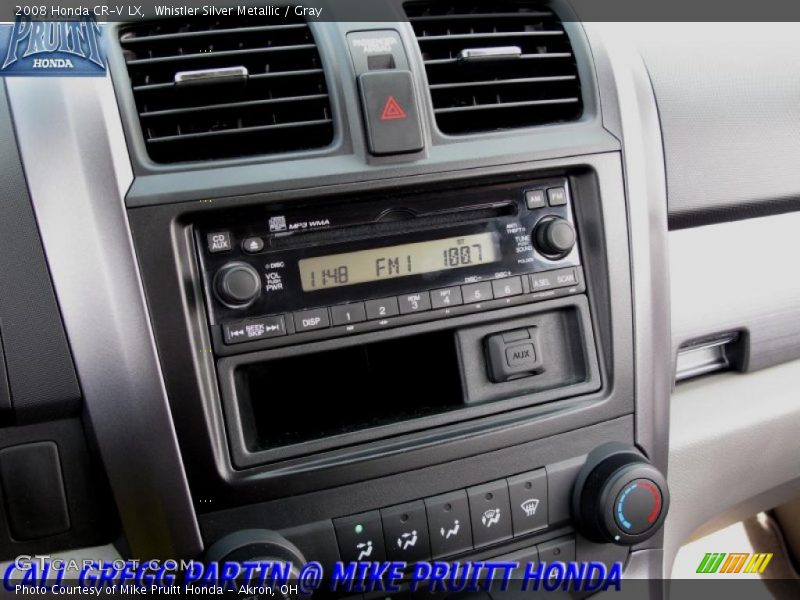 Whistler Silver Metallic / Gray 2008 Honda CR-V LX