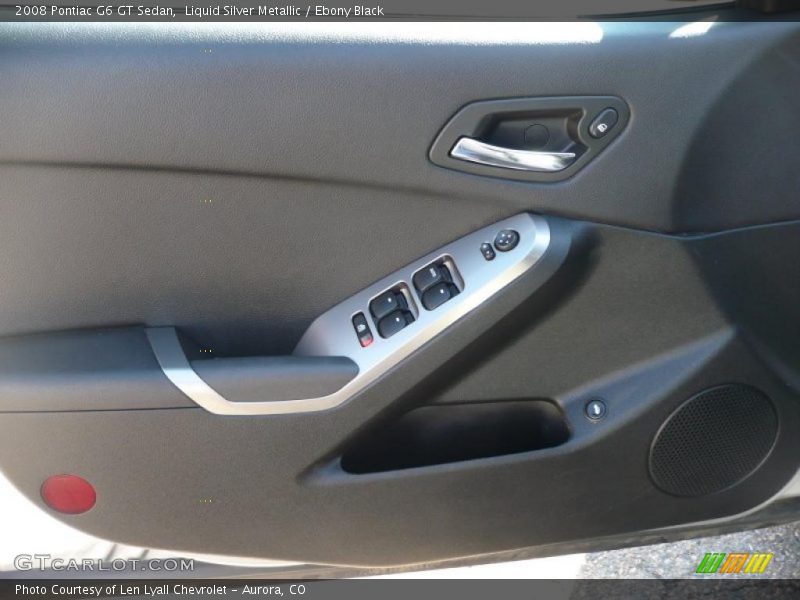 Liquid Silver Metallic / Ebony Black 2008 Pontiac G6 GT Sedan