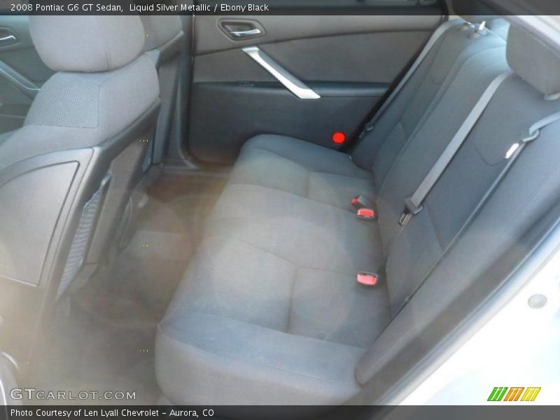 Liquid Silver Metallic / Ebony Black 2008 Pontiac G6 GT Sedan