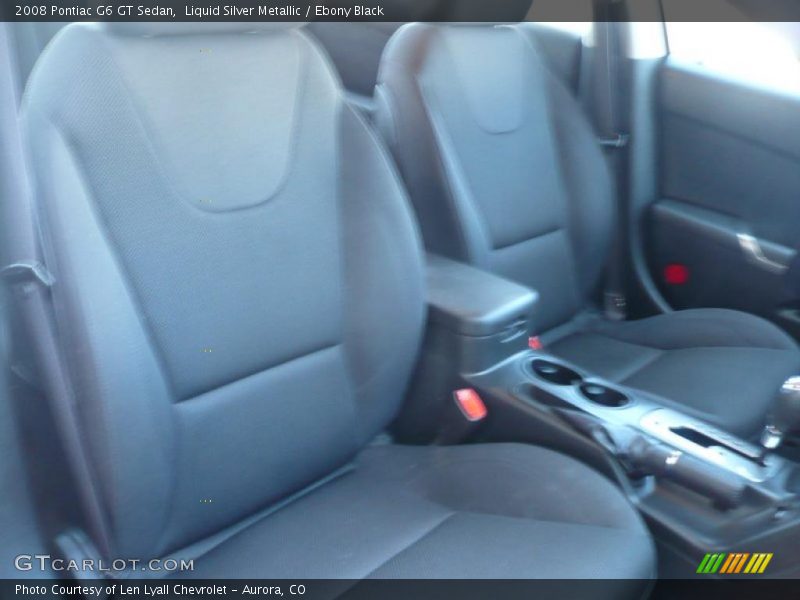 Liquid Silver Metallic / Ebony Black 2008 Pontiac G6 GT Sedan