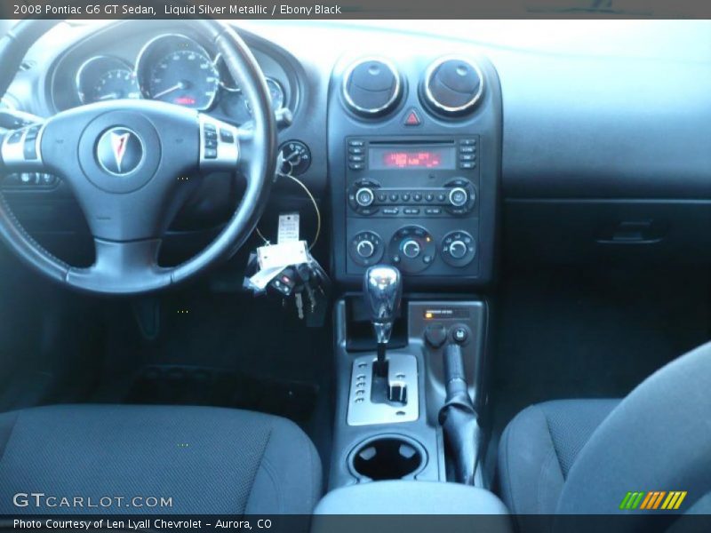 Liquid Silver Metallic / Ebony Black 2008 Pontiac G6 GT Sedan