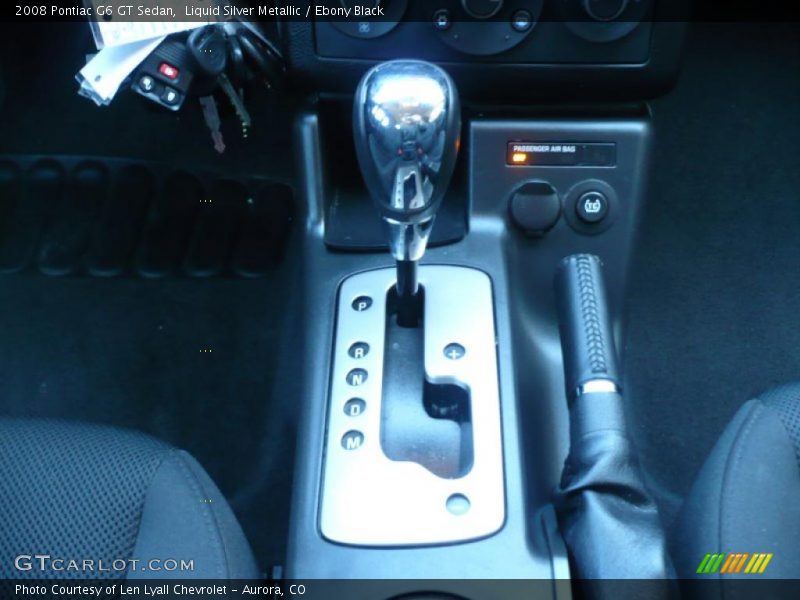 Liquid Silver Metallic / Ebony Black 2008 Pontiac G6 GT Sedan