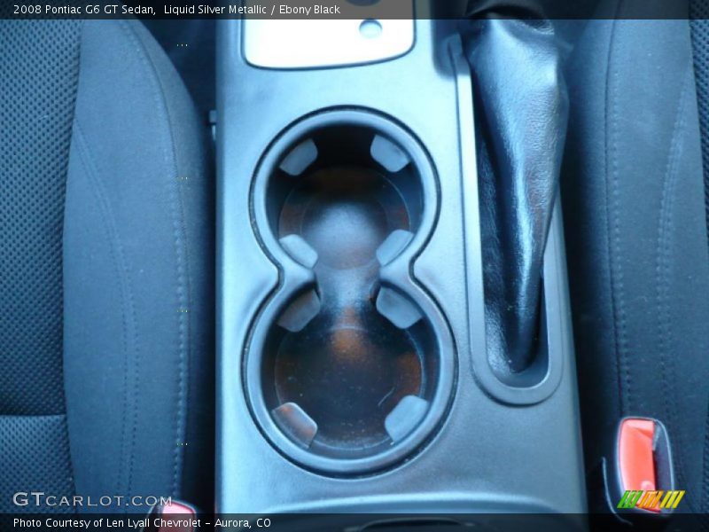 Liquid Silver Metallic / Ebony Black 2008 Pontiac G6 GT Sedan