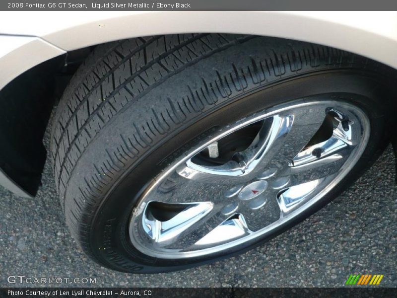 Liquid Silver Metallic / Ebony Black 2008 Pontiac G6 GT Sedan