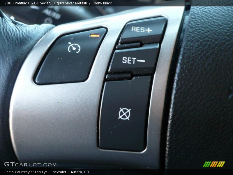 Liquid Silver Metallic / Ebony Black 2008 Pontiac G6 GT Sedan