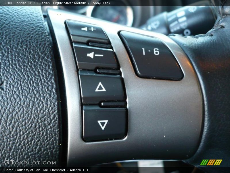 Liquid Silver Metallic / Ebony Black 2008 Pontiac G6 GT Sedan