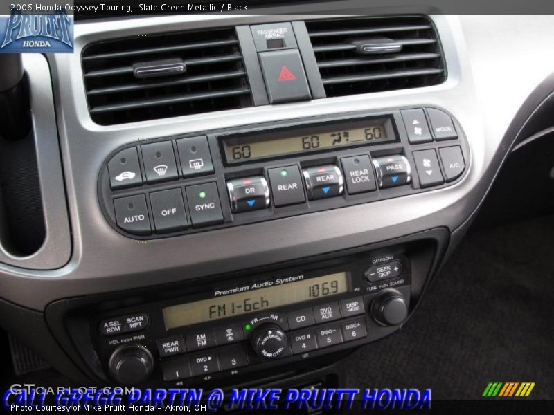 Slate Green Metallic / Black 2006 Honda Odyssey Touring