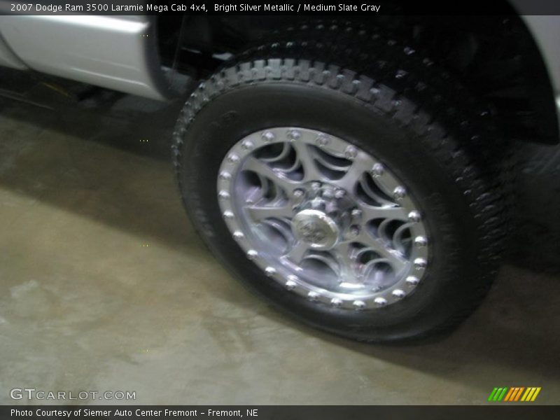 Bright Silver Metallic / Medium Slate Gray 2007 Dodge Ram 3500 Laramie Mega Cab 4x4