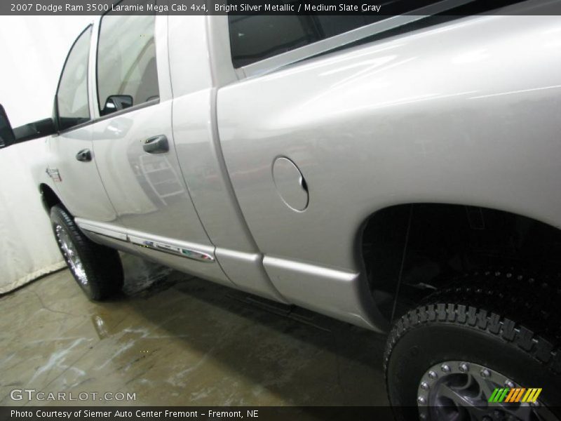 Bright Silver Metallic / Medium Slate Gray 2007 Dodge Ram 3500 Laramie Mega Cab 4x4