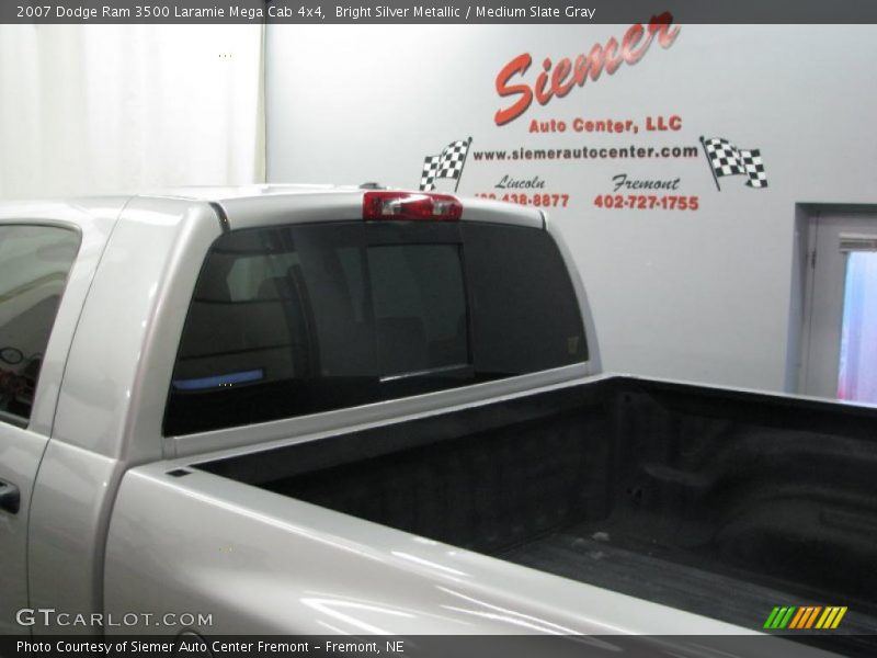 Bright Silver Metallic / Medium Slate Gray 2007 Dodge Ram 3500 Laramie Mega Cab 4x4