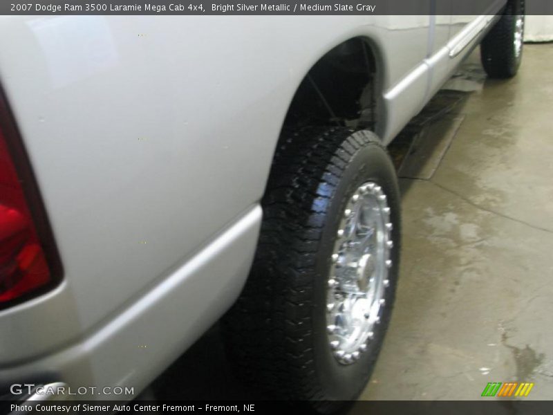 Bright Silver Metallic / Medium Slate Gray 2007 Dodge Ram 3500 Laramie Mega Cab 4x4