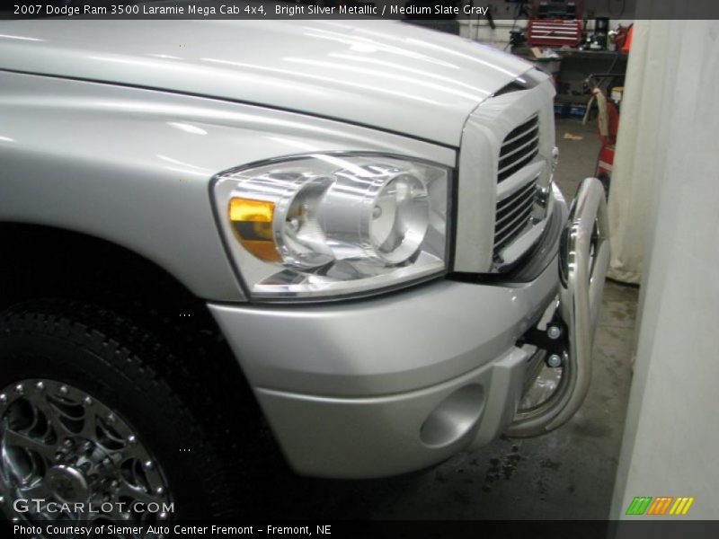 Bright Silver Metallic / Medium Slate Gray 2007 Dodge Ram 3500 Laramie Mega Cab 4x4