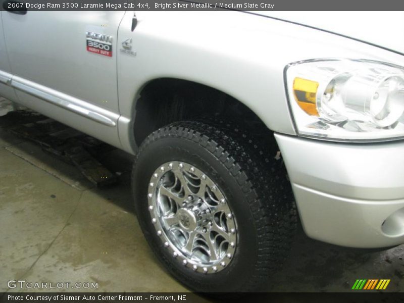 Bright Silver Metallic / Medium Slate Gray 2007 Dodge Ram 3500 Laramie Mega Cab 4x4