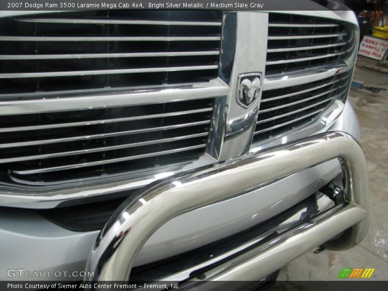 Bright Silver Metallic / Medium Slate Gray 2007 Dodge Ram 3500 Laramie Mega Cab 4x4