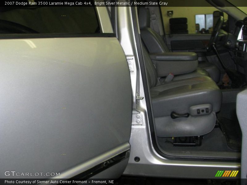 Bright Silver Metallic / Medium Slate Gray 2007 Dodge Ram 3500 Laramie Mega Cab 4x4