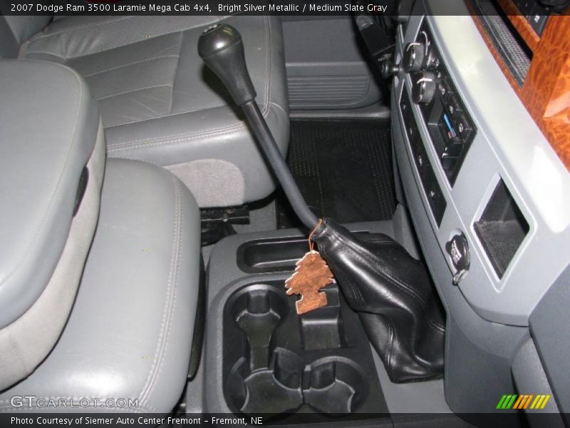Bright Silver Metallic / Medium Slate Gray 2007 Dodge Ram 3500 Laramie Mega Cab 4x4