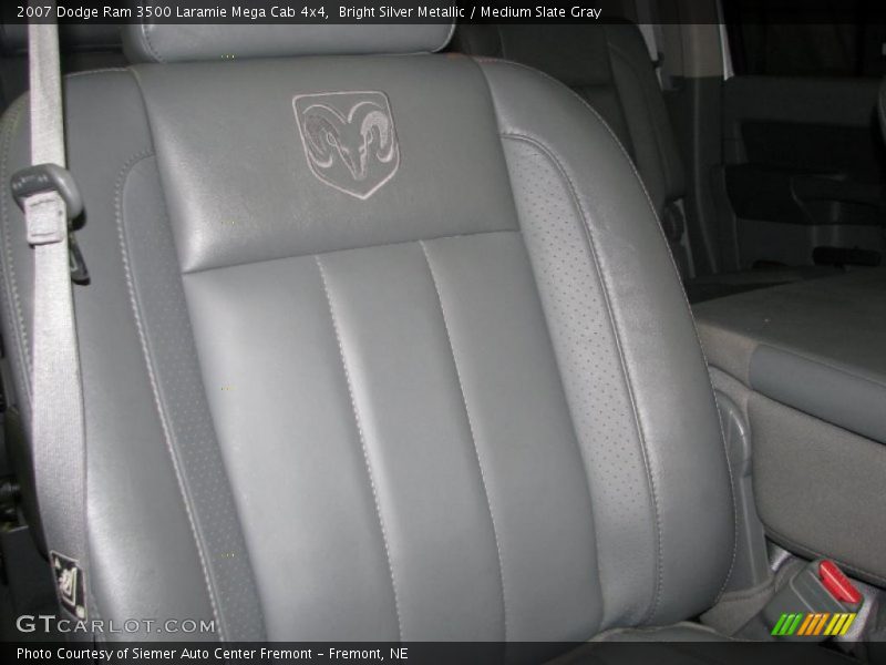 Bright Silver Metallic / Medium Slate Gray 2007 Dodge Ram 3500 Laramie Mega Cab 4x4