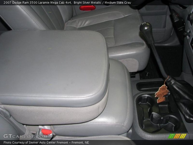 Bright Silver Metallic / Medium Slate Gray 2007 Dodge Ram 3500 Laramie Mega Cab 4x4