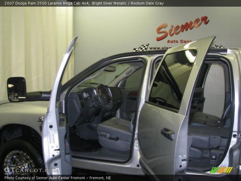Bright Silver Metallic / Medium Slate Gray 2007 Dodge Ram 3500 Laramie Mega Cab 4x4