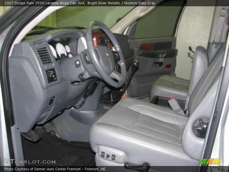 Bright Silver Metallic / Medium Slate Gray 2007 Dodge Ram 3500 Laramie Mega Cab 4x4