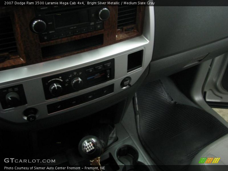 Bright Silver Metallic / Medium Slate Gray 2007 Dodge Ram 3500 Laramie Mega Cab 4x4