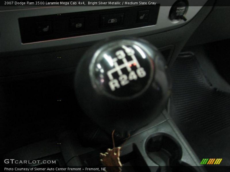 Bright Silver Metallic / Medium Slate Gray 2007 Dodge Ram 3500 Laramie Mega Cab 4x4