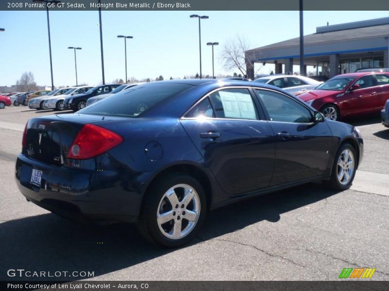 Midnight Blue Metallic / Ebony Black 2008 Pontiac G6 GT Sedan