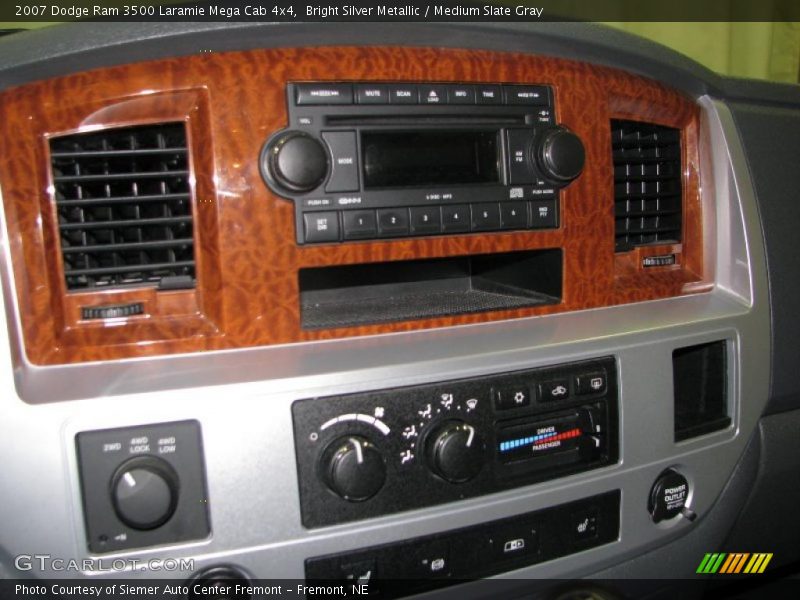 Bright Silver Metallic / Medium Slate Gray 2007 Dodge Ram 3500 Laramie Mega Cab 4x4