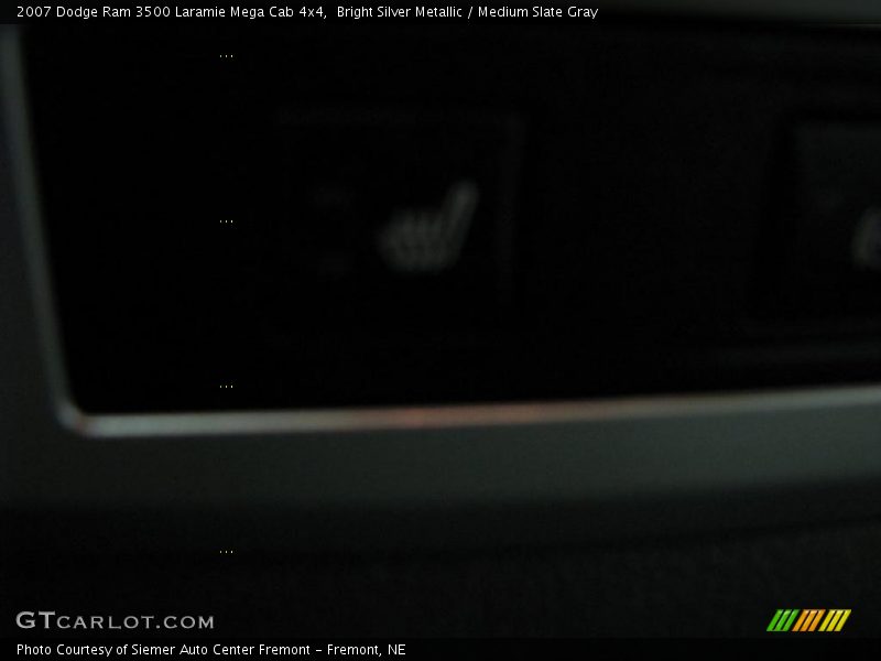 Bright Silver Metallic / Medium Slate Gray 2007 Dodge Ram 3500 Laramie Mega Cab 4x4