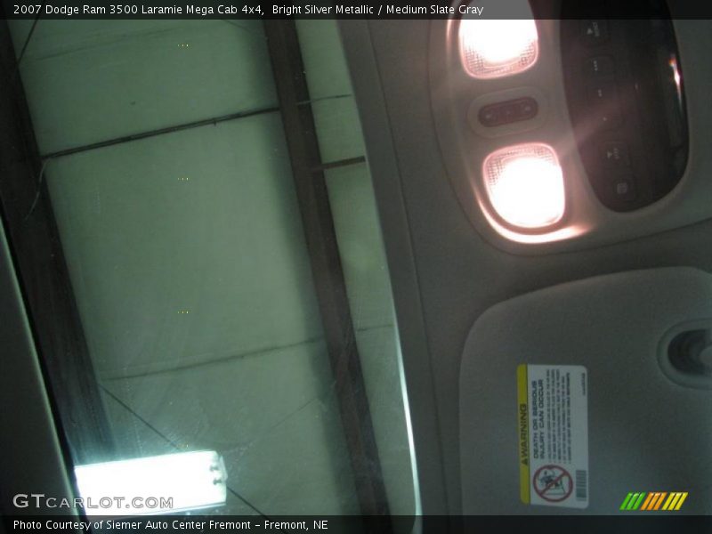 Bright Silver Metallic / Medium Slate Gray 2007 Dodge Ram 3500 Laramie Mega Cab 4x4