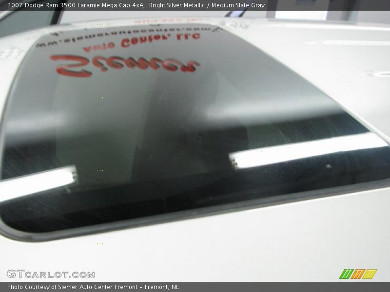 Bright Silver Metallic / Medium Slate Gray 2007 Dodge Ram 3500 Laramie Mega Cab 4x4