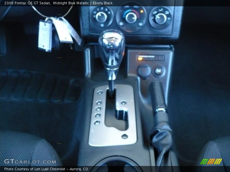Midnight Blue Metallic / Ebony Black 2008 Pontiac G6 GT Sedan