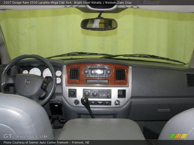 Bright Silver Metallic / Medium Slate Gray 2007 Dodge Ram 3500 Laramie Mega Cab 4x4