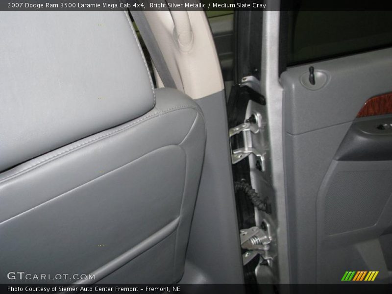 Bright Silver Metallic / Medium Slate Gray 2007 Dodge Ram 3500 Laramie Mega Cab 4x4