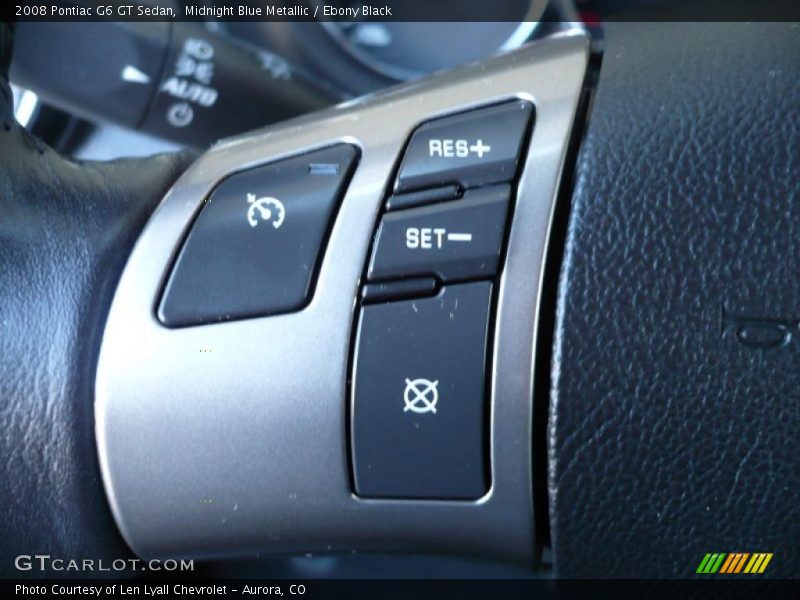 Midnight Blue Metallic / Ebony Black 2008 Pontiac G6 GT Sedan