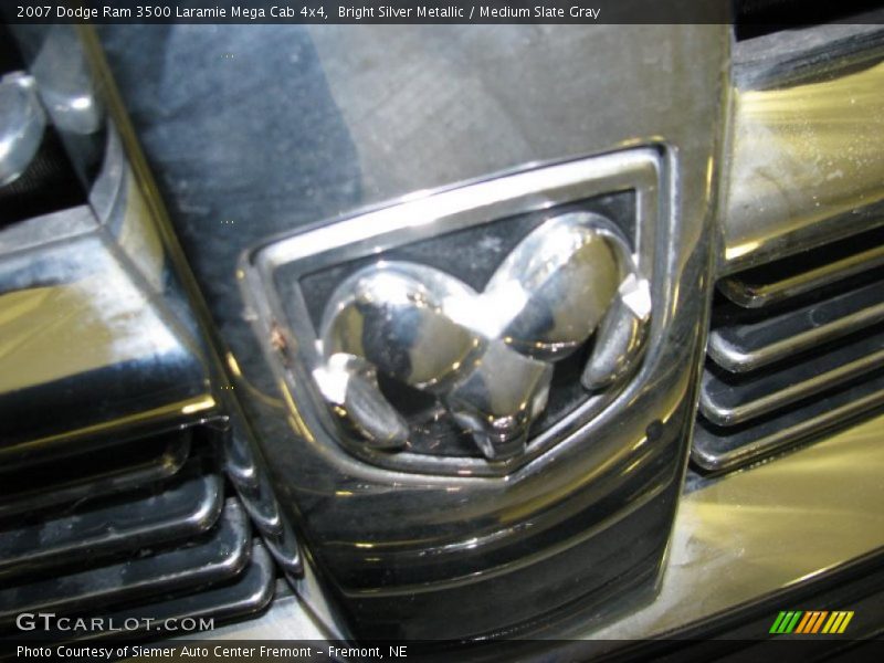 Bright Silver Metallic / Medium Slate Gray 2007 Dodge Ram 3500 Laramie Mega Cab 4x4
