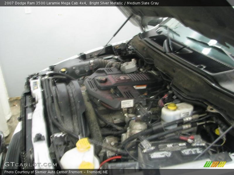 Bright Silver Metallic / Medium Slate Gray 2007 Dodge Ram 3500 Laramie Mega Cab 4x4