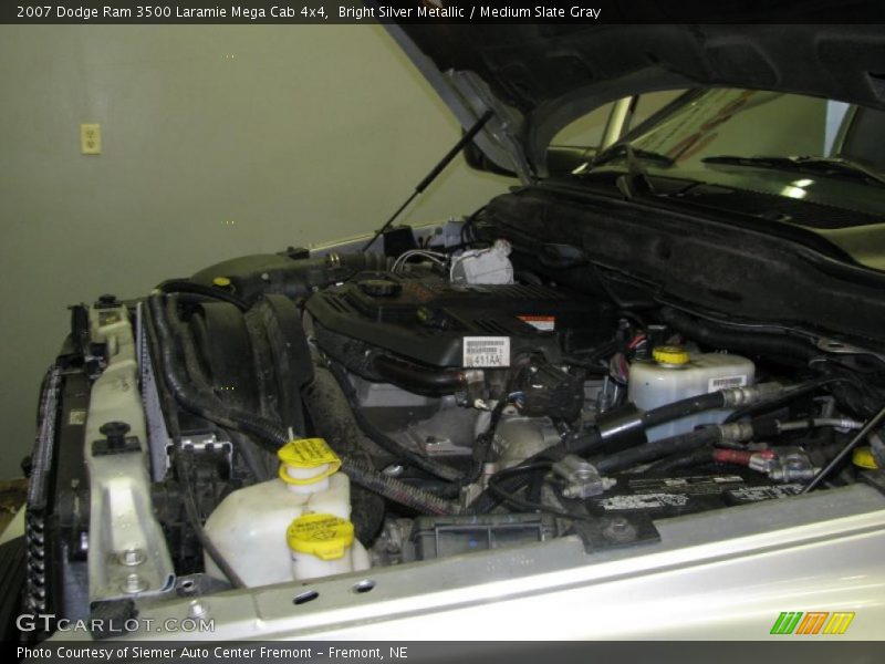 Bright Silver Metallic / Medium Slate Gray 2007 Dodge Ram 3500 Laramie Mega Cab 4x4