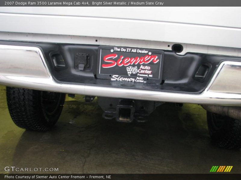 Bright Silver Metallic / Medium Slate Gray 2007 Dodge Ram 3500 Laramie Mega Cab 4x4
