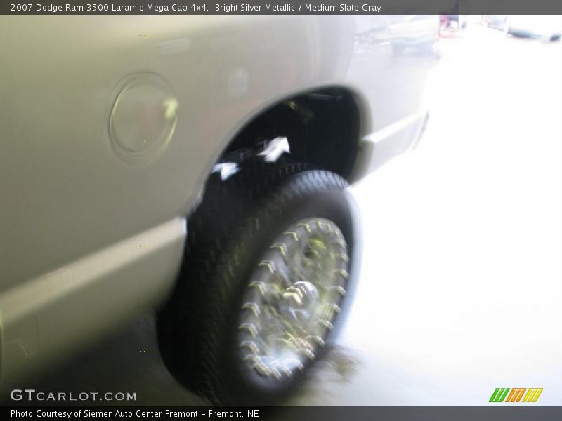 Bright Silver Metallic / Medium Slate Gray 2007 Dodge Ram 3500 Laramie Mega Cab 4x4