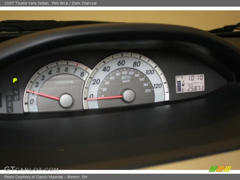 Flint Mica / Dark Charcoal 2007 Toyota Yaris Sedan